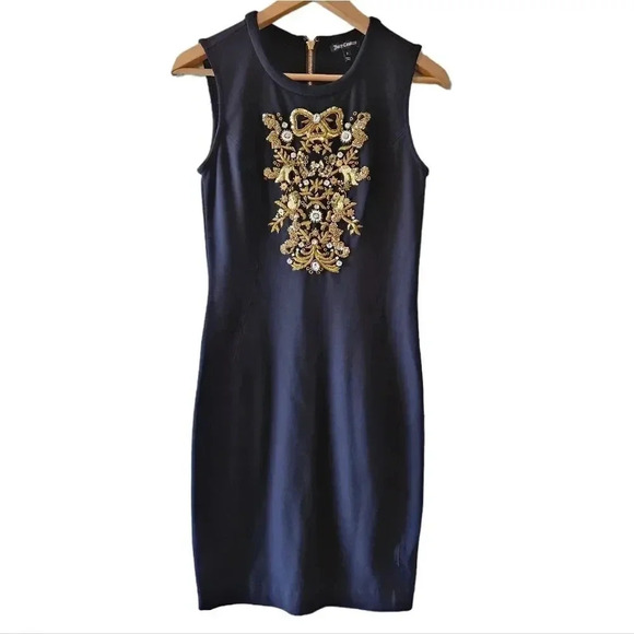 Juicy Couture Black Beaded Sequence Bodycon Casual Mini Sleeveless Dress Size 2. - Picture 5 of 15